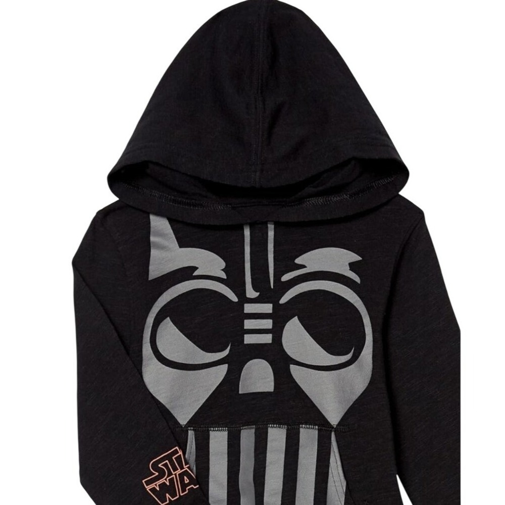 Star Wars‎ Darth Vader Black Graphic Hoodie Pullover Toddler Size 3T NWOT